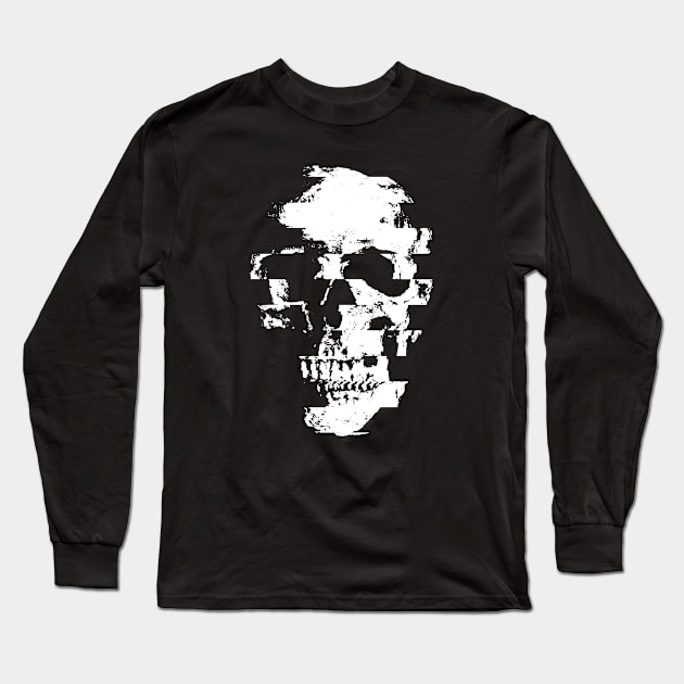 GlitchSkull:Tuesday Long Sleeve T-Shirt by AnOakEye
